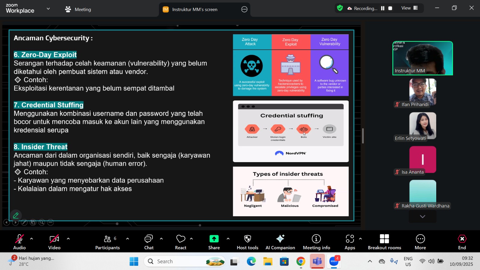 Pra Asesmen Uji Sertifikasi Cyber Security ONLINE  11 September 2025