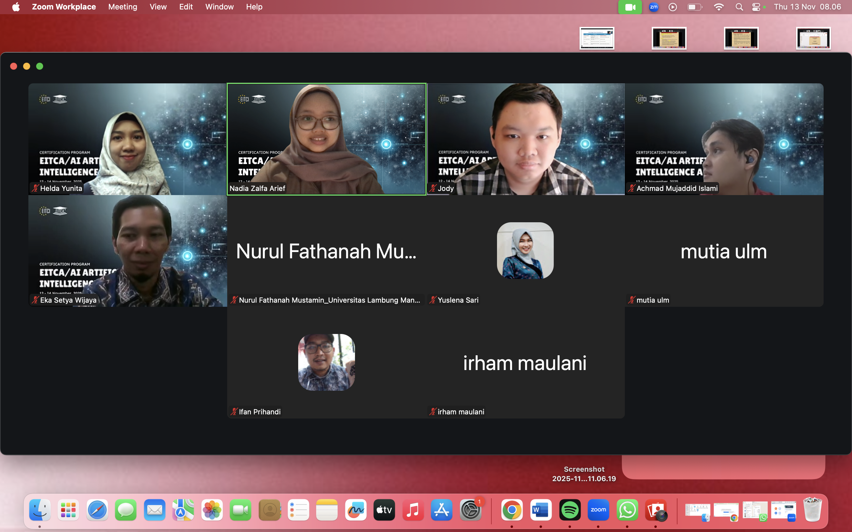 Mobile Faculty : Penyelenggara EITCI/EITCA di Indonesia