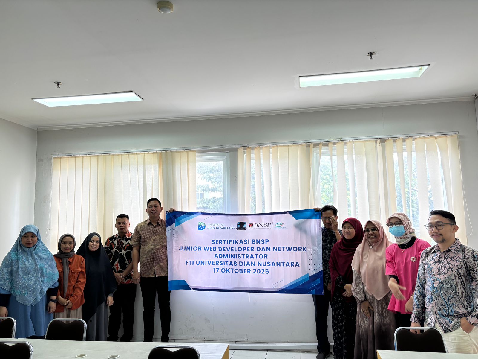 Sertifikasi Junior web dan Network Administrator UNDIRA 17 oktober 2025