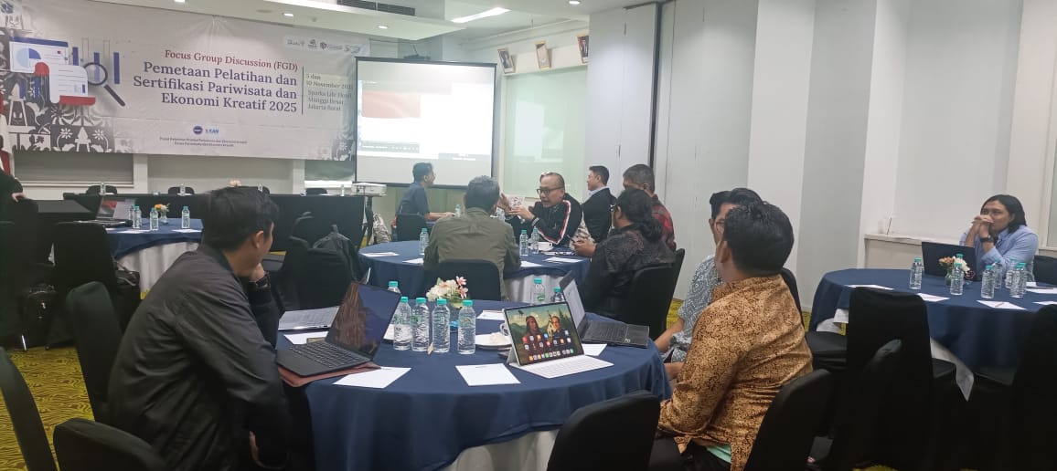 Pemetaan Pelatihan dan Sertifikasi Pariwisata dan Ekonomi Kreatif – FGD DISBUDPAR 10 November 2025