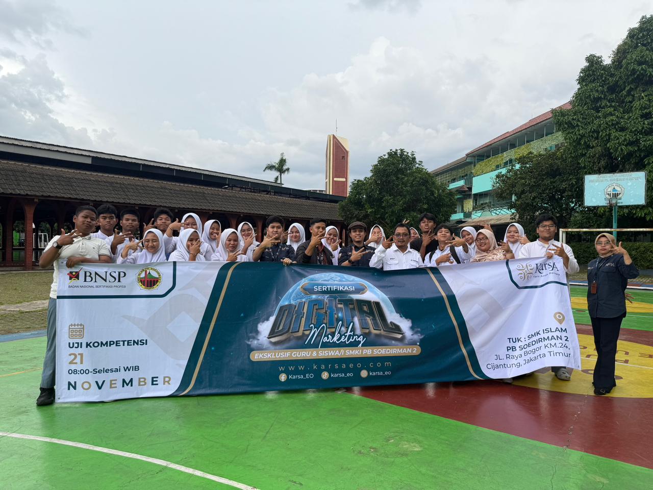 Sertifikasi Peserta didik Digital Marketing 21 November 2025 SMK PB Soedirman 2