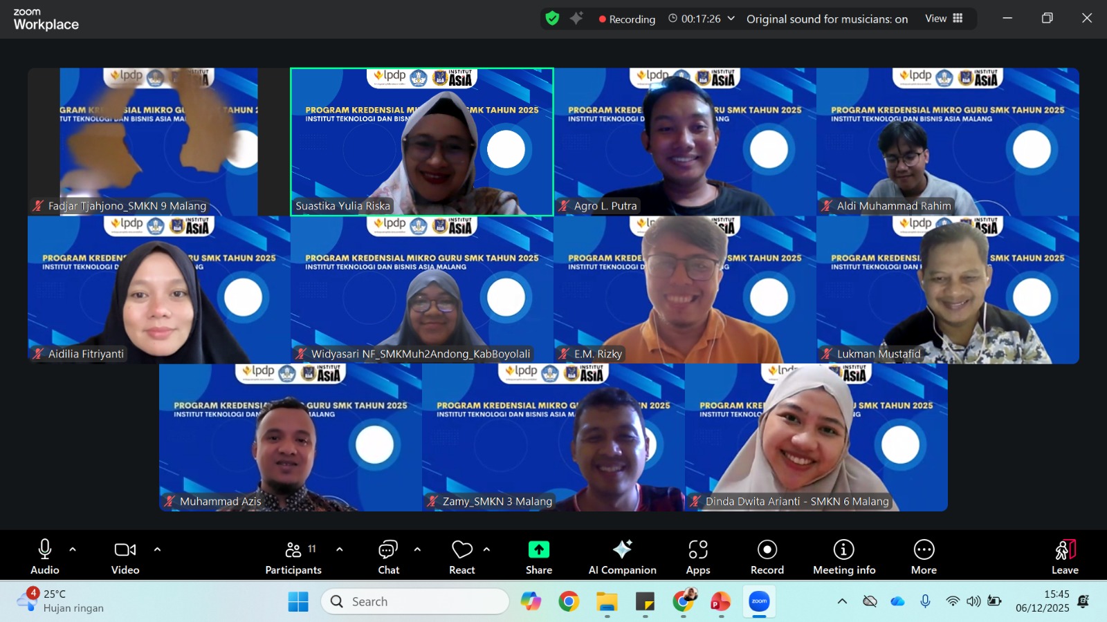 Pelatihan dan Sertifikasi UI/UX – 06 Desember 2025  dengan BelajarLagi & Peserta dari GENBI