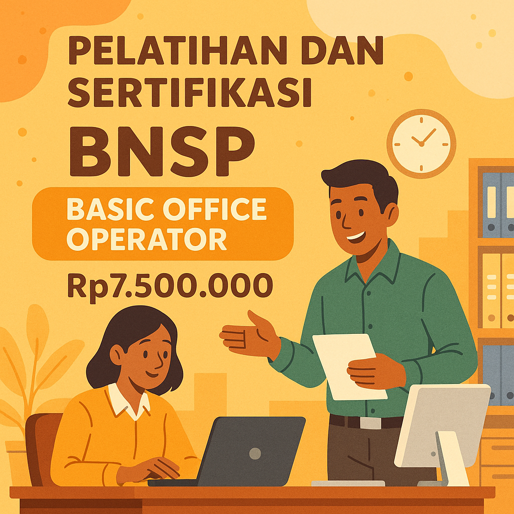 Pelatihan dan Sertifikasi BNSP Basic Office Operator