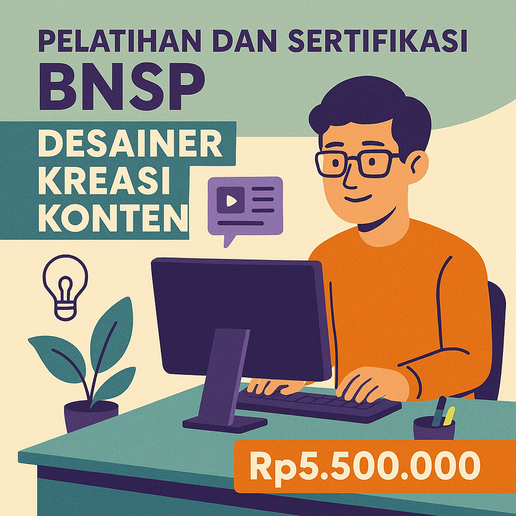 Sertifikasi Kompetensi BNSP Bidang Desainer Kreasi Konten