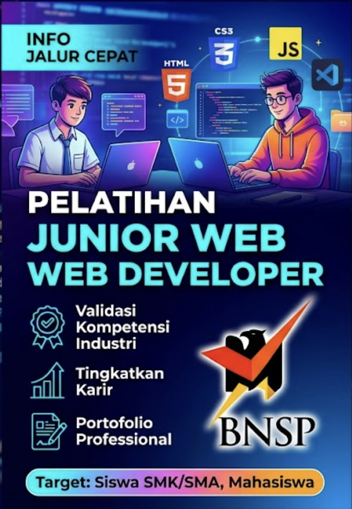 Siap Kerja di Era Digital: Pelatihan & Sertifikasi Kompetensi Junior Web Developer