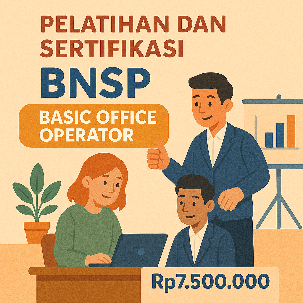 Program Resmi Sertifikasi BNSP untuk Basic Office Operator