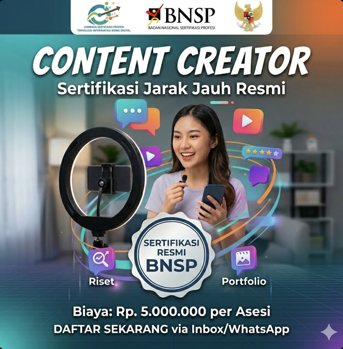 Naikkan Nilai Jual Anda: Sertifikasi Content Creator BNSP Via Online
