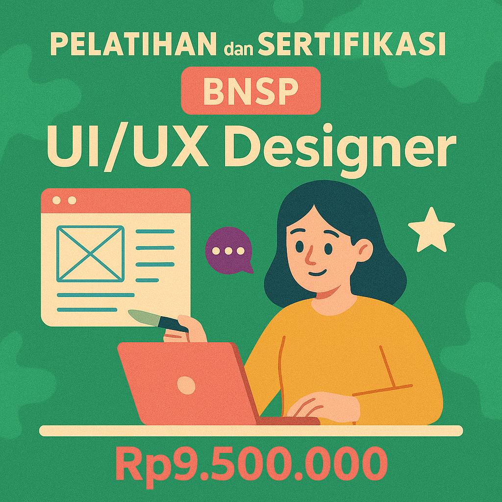 Program Pelatihan Profesional UI/UX Designer Bersertifikat BNSP