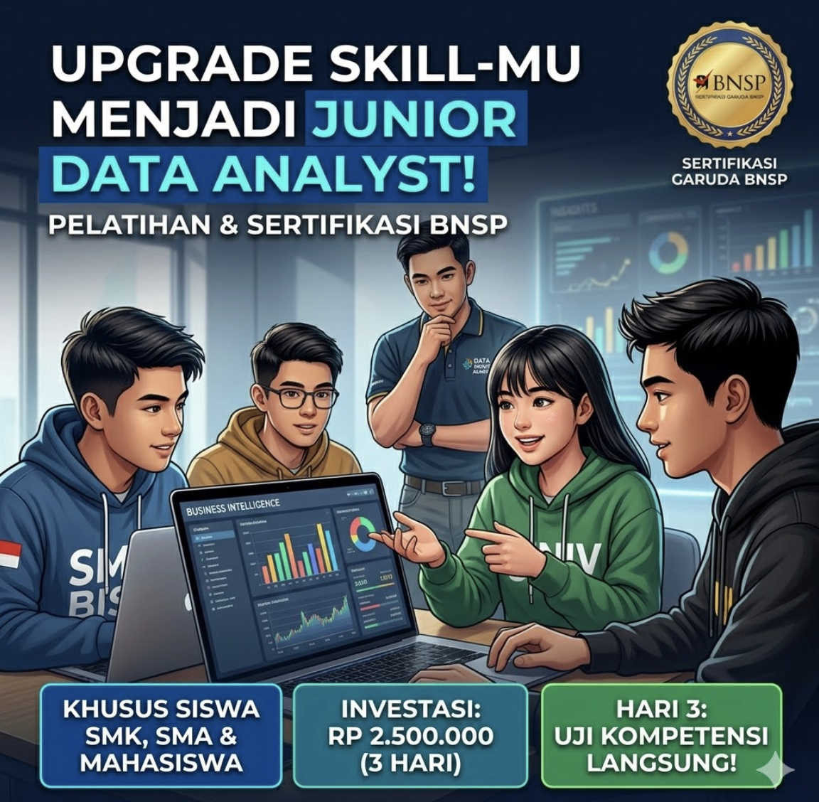 Smart Student Series: Kupas Tuntas Business Intelligence & Sertifikasi BNSP