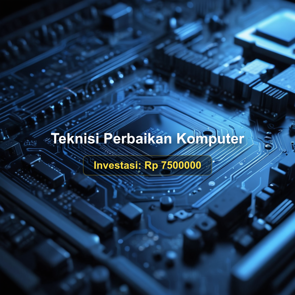 Pendidikan dan Pelatihan Teknisi Perbaikan Komputer Profesional (BNSP) untuk Spesialis Pemeliharaan Sistem Informatika