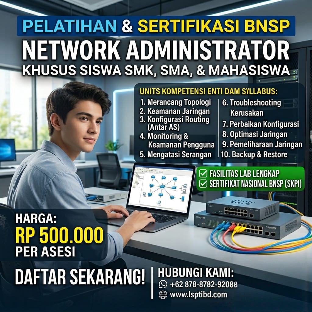 Next-Gen Network Administrator: Validasi Keahlian Digital Menuju Karir Global
