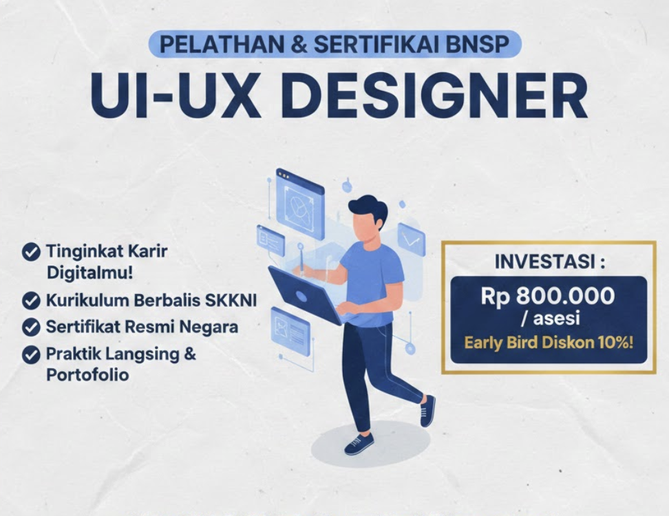 UI/UX Career Accelerator: Kuasai Kompetensi SKKNI & Raih Sertifikasi Negara
