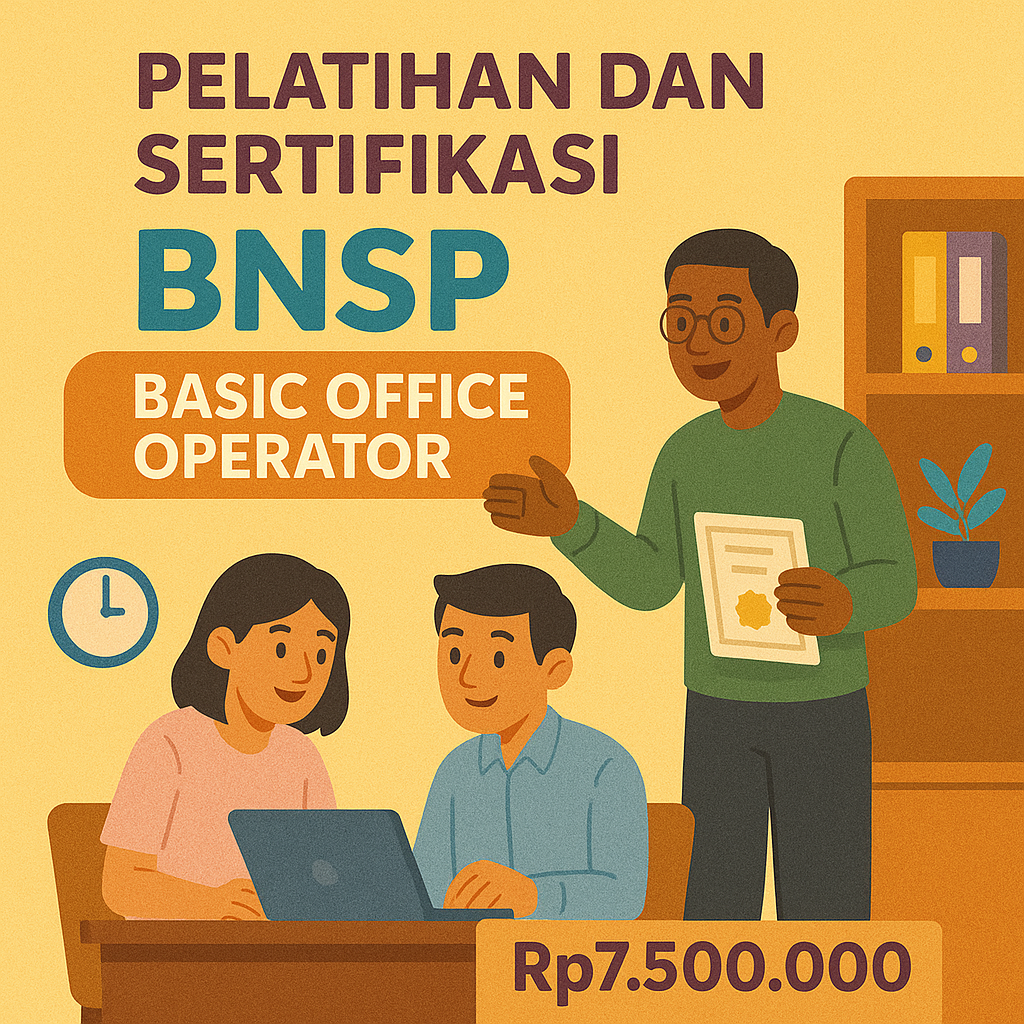 Pelatihan dan Sertifikasi Profesi BNSP Skema Basic Office Operator