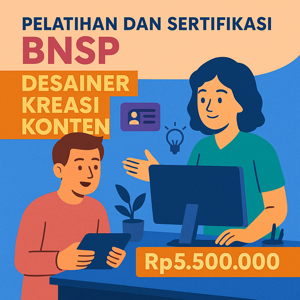 Pelatihan dan Sertifikasi BNSP Skema Desainer Konten Visual Junior