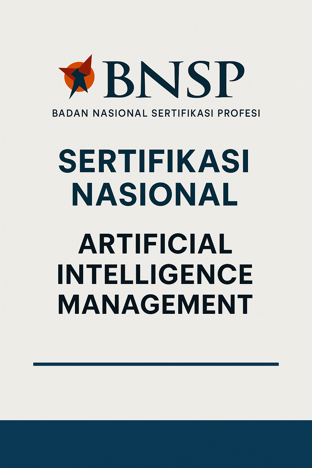 Pelatihan Artificial Intelligence Management Berstandar BNSP