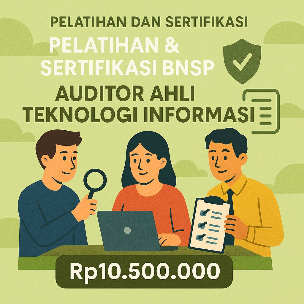 Pelatihan dan Uji Sertifikasi Nasional BNSP Auditor Ahli Teknologi Informasi