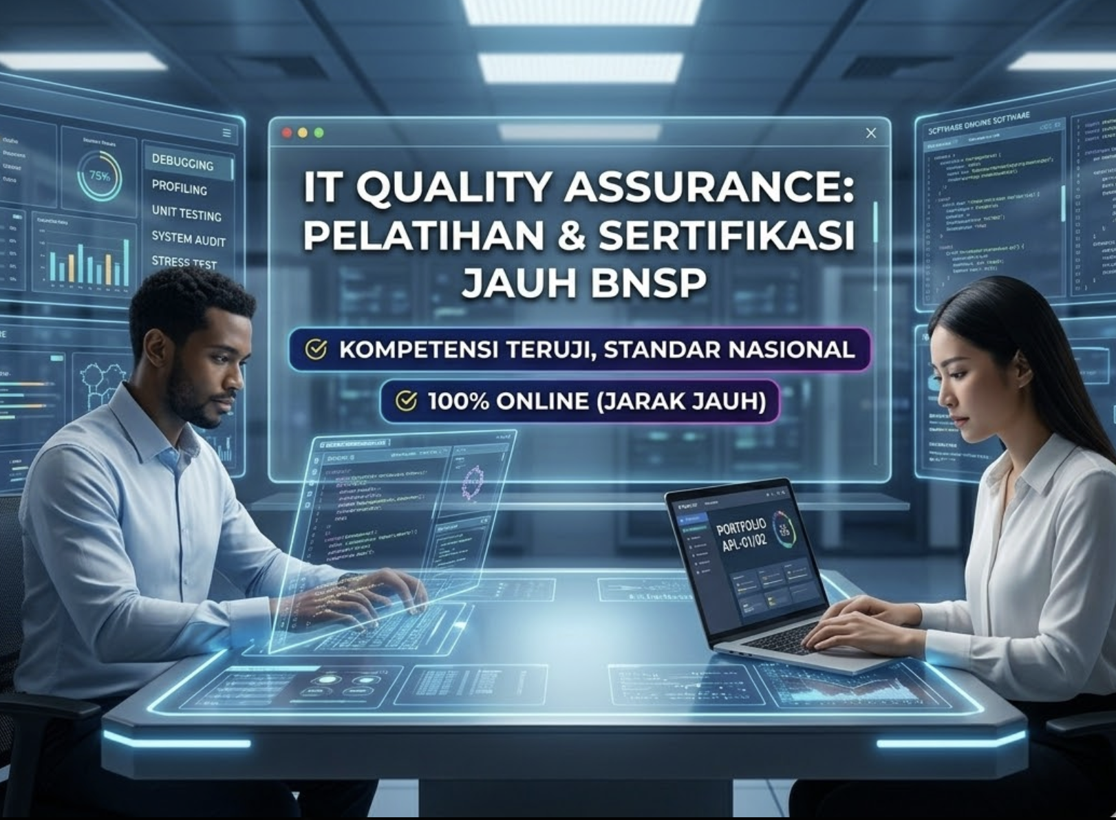 Pelatihan Online & Sertifikasi Jarak Jauh (Online) BNSP: IT Quality Assurance