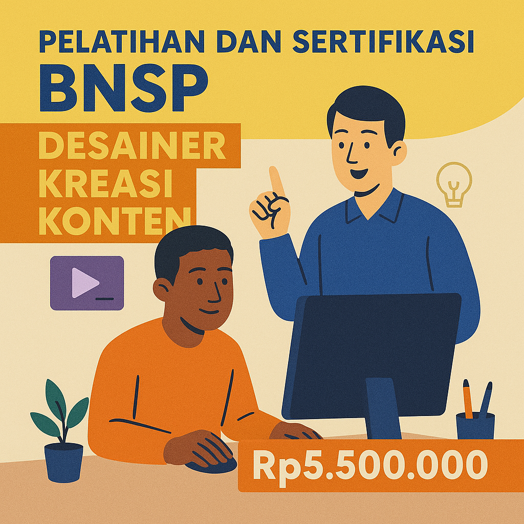 Pelatihan dan Uji Kompetensi BNSP Content Creator Designer