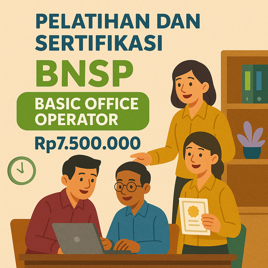 Training dan Sertifikasi Profesi BNSP Basic Office Operator