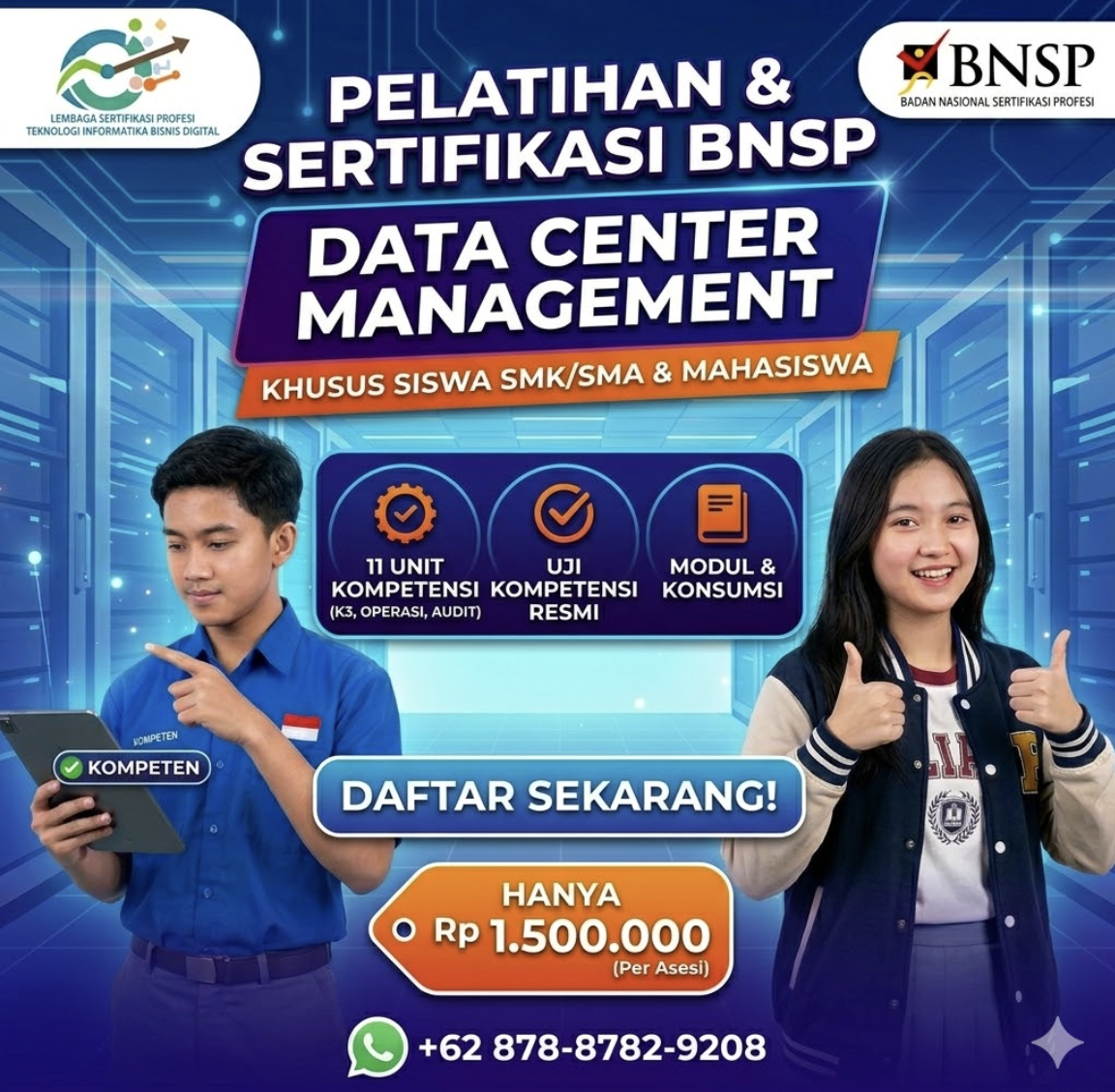 Ambil Kendali Infrastruktur Digital: Sertifikasi Manajemen Pusat Data 2026