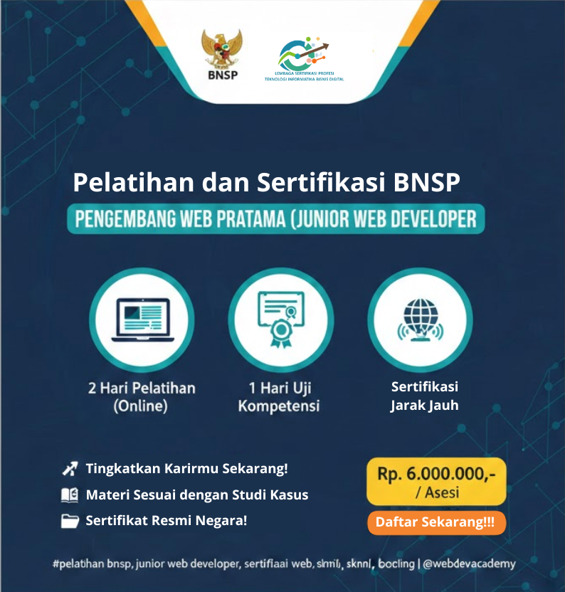 Certified Web Developer: Standarisasi Kompetensi Nasional di Bidang Pengembangan Web