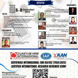 LOKAKARYA METODOLOGI REVIEWER PENELITIAN NASIONAL & SERTIFIKASI CIRR